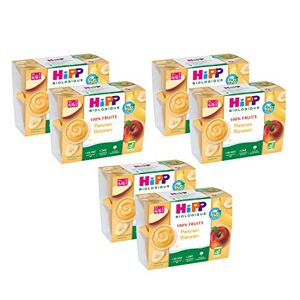 HiPP Pommes Bananes Coupelles 4x100g Lot de 6 - Publicité