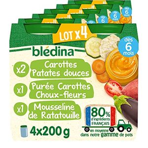 BABYBIO Petits pots bébé dès 4 mois patate douce - 2 pots de 130 g