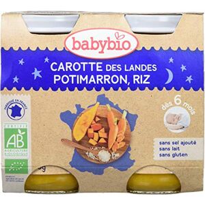 Babybio Pots Carotte des Landes Potimarron/Riz 400 g - Publicité