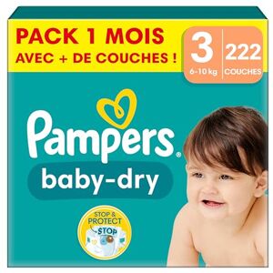 Pampers Couches Harmonie Taille 5 (11-16 kg), 152 Couches Bébé, Pack 1  Mois, 100% d'absorption & des Ingrédients d'origine végétale