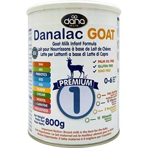 Danalac Premium Lait Bébé en Poudre à Base de Lait de Chèvre 1er Age pour Nourrissons/Bébés de 0 à 6 Mois Formule EU-2020 800 g - Publicité