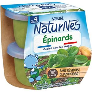 Naturnes Nestlé  Petits Pots Bébé Epinards Dès 4/6 mois 2x130g - Publicité