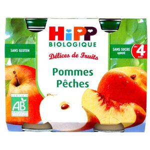 HiPP Petit pot Fruits : Pommes-Pêches dès 4 mois - Publicité