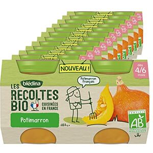 Blédina Les Récoltes Bio, Petits pots bébé Bio dès 4/6 Mois, Potimarron, 2x130g (Packx12) - Publicité