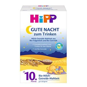 HiPP Céréales de lait bio  Good Night à partir du 10ème mois, pack de 4 (4 x 500g) - Publicité