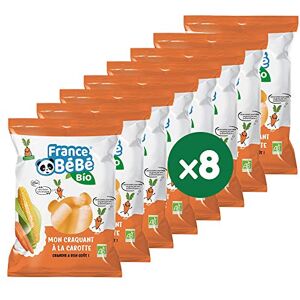 FRANCE BéBé BIO Biscuit de maïs soufflé à la carotte BIO Vegan Lot 8 sachets de 20g - Publicité