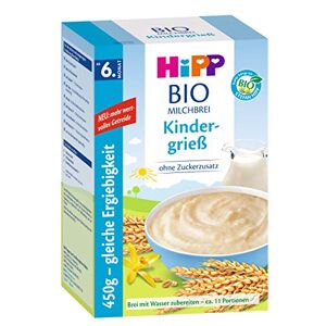 HiPP Organic Porridge au Lait Kindergrieß, Paquet de 6 (6 x 450g) - Publicité