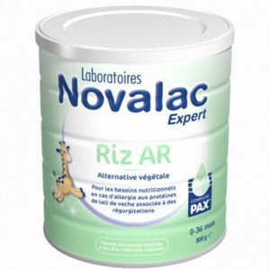 Novalac Expert riz AR lait 0-36 mois 800gr - Publicité