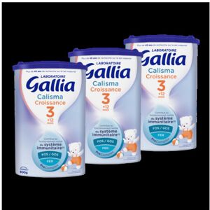 Gallia calisma croissance lot x3 800g - Publicité