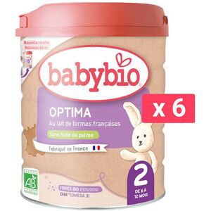 Babybio optima 2 6 boites de 800g - Publicité