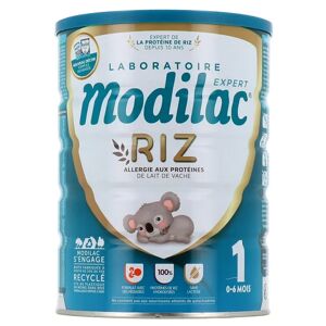 Modilac Expert Riz Lait 1er Âge 800g - Publicité