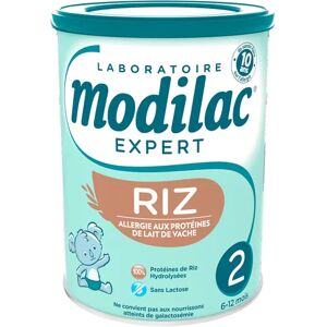 Modilac Expert Riz Lait 2eme Âge 800g - Publicité