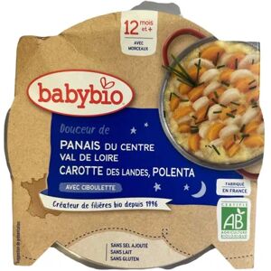 Babybio Bonne Nuit Douceur Carotte et Riz Bio de Panais du Val de Loire 230g - Publicité