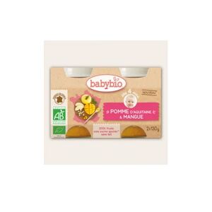 Babybio Petits Pots Pomme Mangue Bio dès 4 Mois 2x130g - Publicité