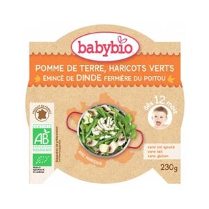 Babybio P'tit Plat Légumes et Dinde Bio dès 12 mois 230g - Publicité