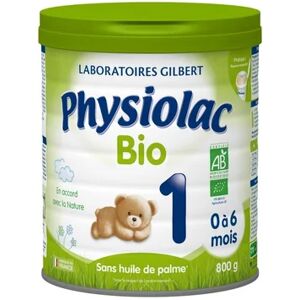 Luc et lea Physiolac Bio Lait Pour Nourrissons 1er Âge 800g