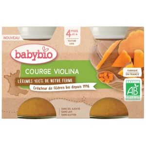 Babybio Petits Pots Courge Violina 2x130g - Publicité