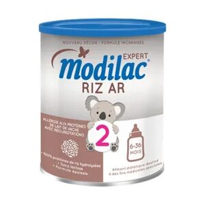 Modilac Lait Expert Riz AR 2e ƒge 800g - Publicité