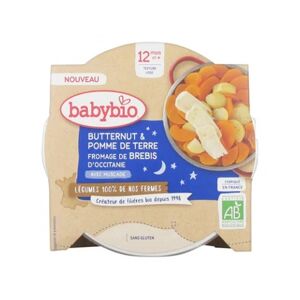 BabyBio Bonne Nuit Pomme de Terre et Fromage de Chèvre 230g - Publicité