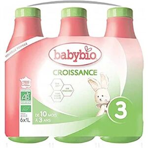 BabyBio Lait Croissance Liquide 3 Bio 6x1L - Publicité