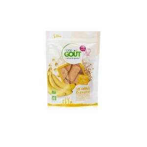 Good Gout Good Goût Biscuits aux Céréales Dès 8 Mois Bio Carrés Banane 50g - Publicité