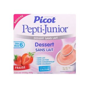 Picot Pepti-Junior Dessert Sans Lait Fraise 4x100g - Publicité