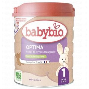 BABYBIO Lait Infantile - Optima 1 boite de 800g - Publicité