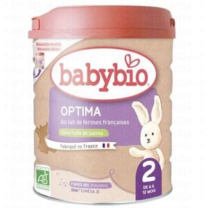 BABYBIO Lait Infantile - Optima 2 boite de 800g - Publicité