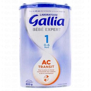 GALLIA AC transit Lait 1er age 0-6 mois 800g - Publicité