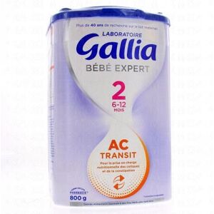 Gallia Lait Expert Ac Transit 2ème Âge 800g - Publicité