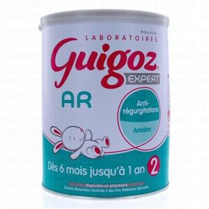 GUIGOZ Lait AR 2ème age Anti-Régurgitations 6-12 mois 780g - Publicité