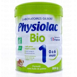 PHYSIOLAC Lait bio 1er Age 0 à 6 mois 800g - Publicité