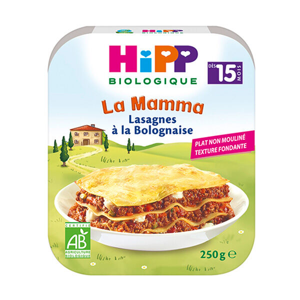 Hipp Bio La Mamma Lasagnes à la Bolognaise +15m 250g