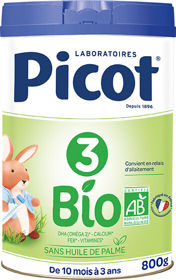 Picot Bio Lait Croissance 3ème Âge 800g