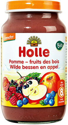 Holle Petit Pot Pomme Fruits des Bois Bio +8m 220g