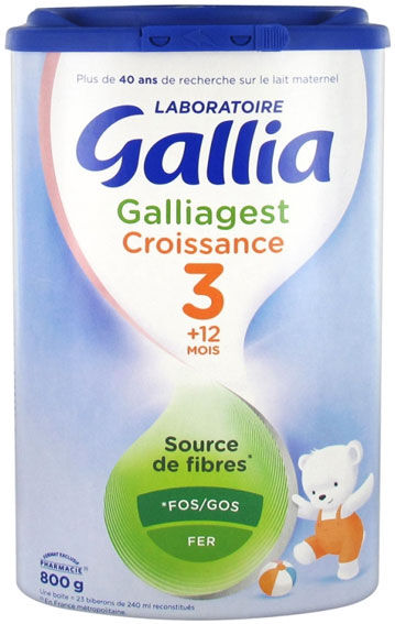 Gallia Galliagest Lait Croissance 3ème Age 800g