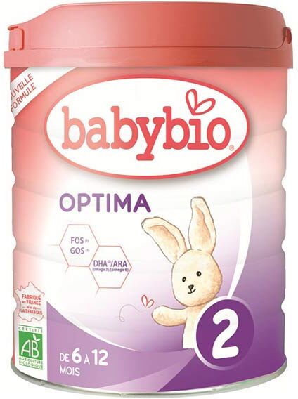 Babybio Optima Lait 2ème Âge Bio 800g