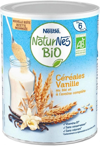 Naturnes Nestlé Naturnes Céréales Vanille Bio 240g