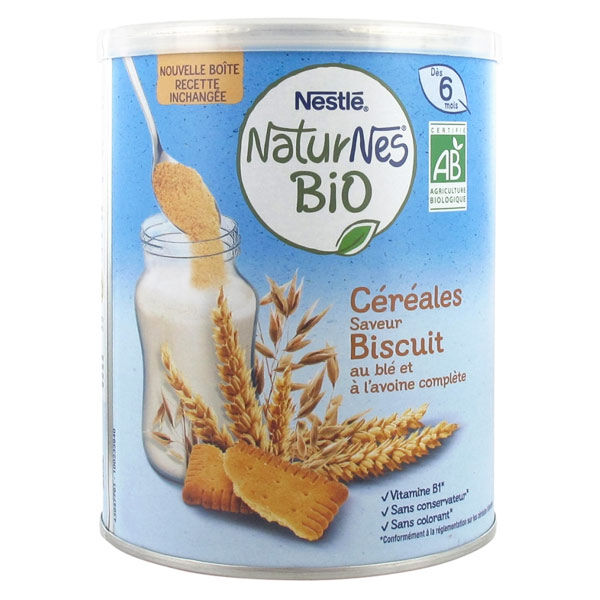 Naturnes Nestlé Naturnes Céréales Biscuités Bio 240g