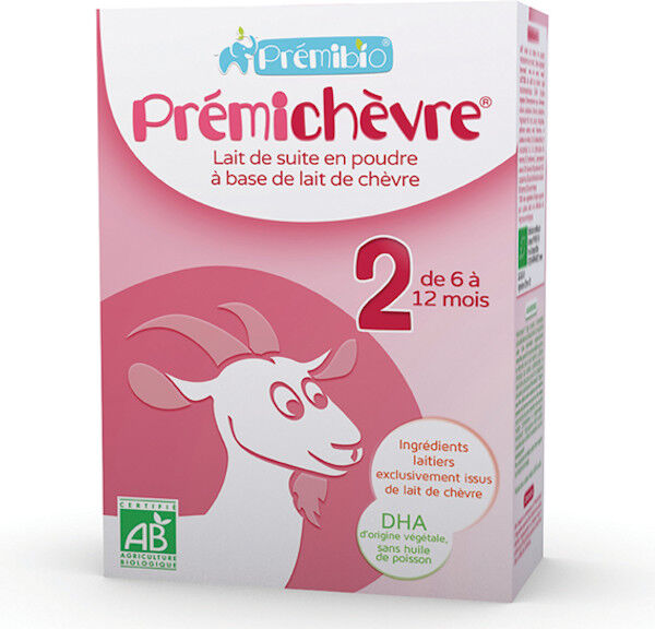 Prémibio Prémichèvre 2ème âge Lait de Suite 6 à 12 mois 600g