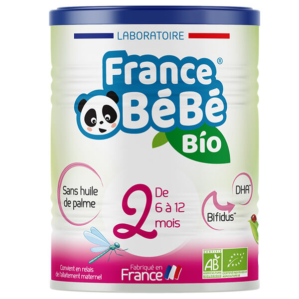 France Bébé Nutrition France Bébé Bio Lait 2ème Âge 400g