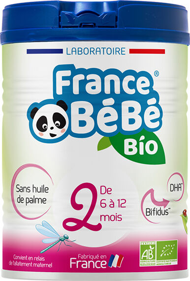 France Bébé Nutrition France Bébé Bio Lait 2ème Âge 800g