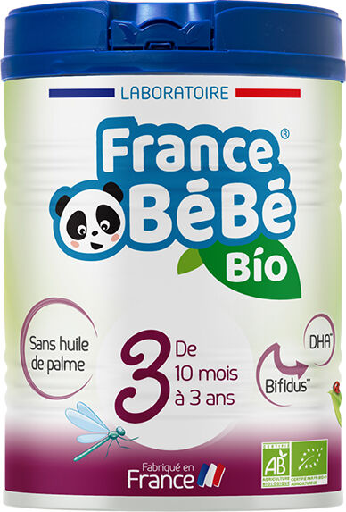 France Bébé Nutrition France Bébé Bio Lait Croissance 3ème Âge 800g