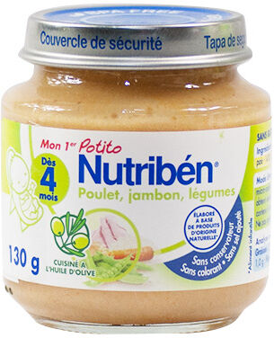 Nutriben Potitos Poulet Jambon Légume 130g