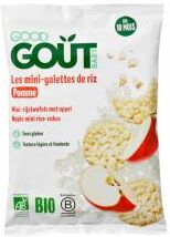 Good Goût Mini-Galettes de Riz à la Pomme Dès 10 Mois Bio 40 g - Sachet 40 g