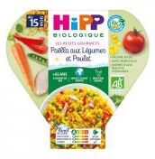 HiPP Les Petits Gourmets Paëlla aux Légumes et Poulet dès 15 Mois Bio 250 g - Plat 250 g