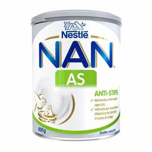 Nestlé Nestlè NAN AS Latte in Polvere Anti-Stipsi Indicato dalla Nascita, 800g
