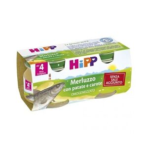 Hipp Biologico Omogeneizzato Merluzzo 2 X 80 G