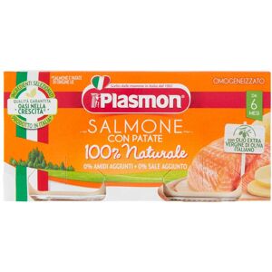 Plasmon Omogeneizzato Salmone E Verdura 2 Vasetti Da 80 G