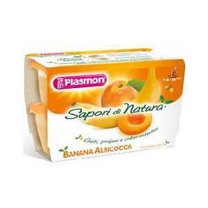 Plasmon Omogeneizzati Di Frutta Sapori Di Natura All'Albicocca E Banana 4x100 g